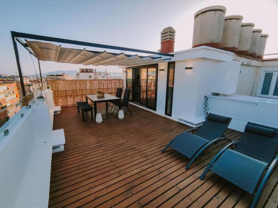 Ferienwohnung Penthouse With Terrace And Views Málaga Exterior foto